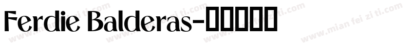 Ferdie Balderas字体转换